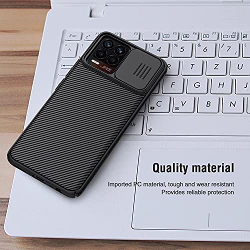 Image of Nillkin Case for Oppo Realme Real Me 8 / Realme 8 Pro (6.4 inch Inch) CamShield Slider Camera Close & Open Case Protect Black Color PC Finish