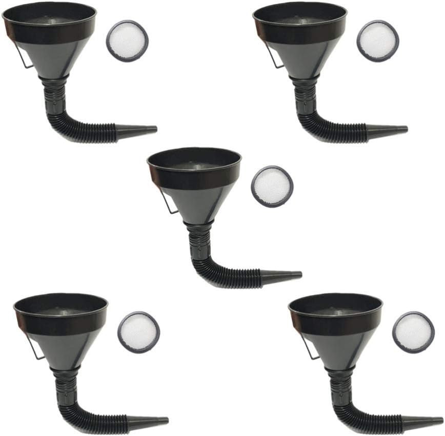 Garneck 5pcs Motorcycle Oil Funnel Oil Change Kit