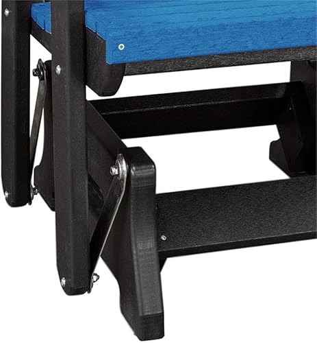 Miniatura 5 de American Furniture Classics 515BBK-K - Planeador doble con mesa, azul y negro