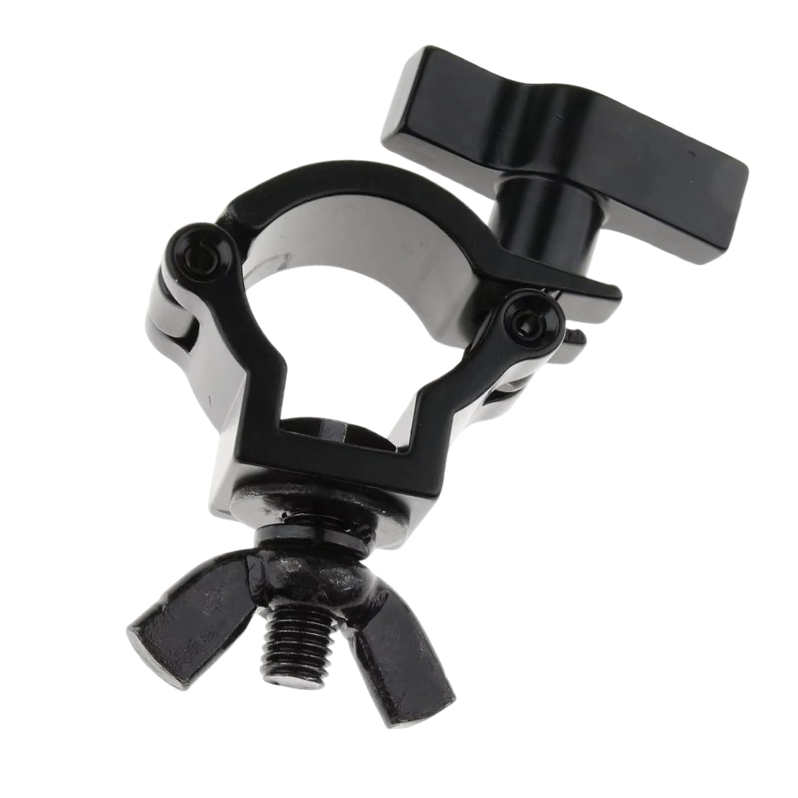 Antislip Pad Integrated Stage Equipment Clamp 25 30mm Tube Capacity Aluminum Alloys for Dynamic Setups Universals Tube Mounting Clamps