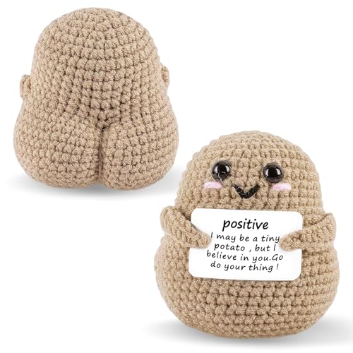 Uoxmiy Positive Cute Potato with Big Butt Emotional Support Gift Cute Lovely Crochet Gifts for Women and Men Birthday and Graduation