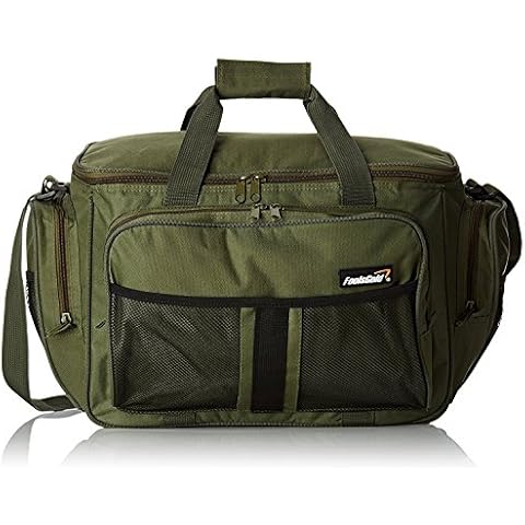 foolsGold Large Insulated Fishing Tackle Holdall Bag - Khaki Green Cover