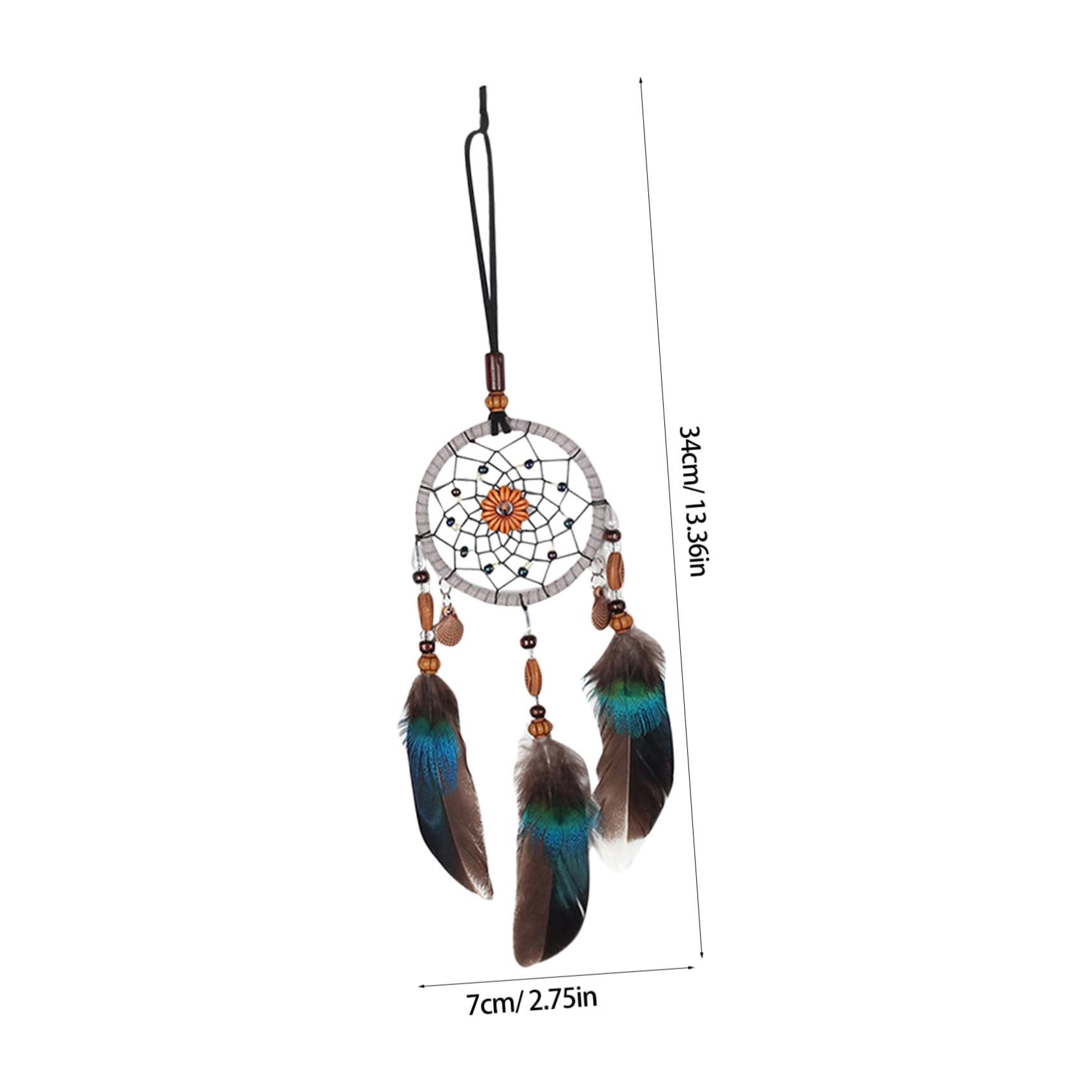 Atrapasueños Retro Artesanal Colgante para Coche, 3 Piezas