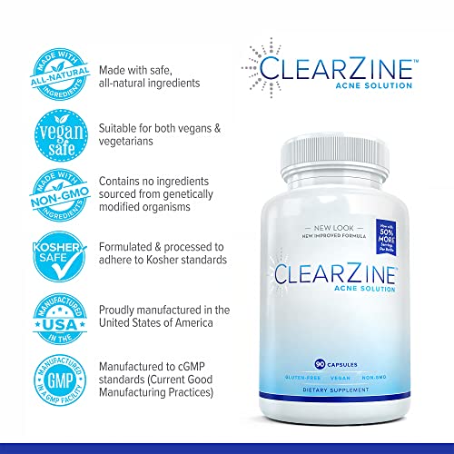 ClearZine Acne Pills with Pantothenic Acid