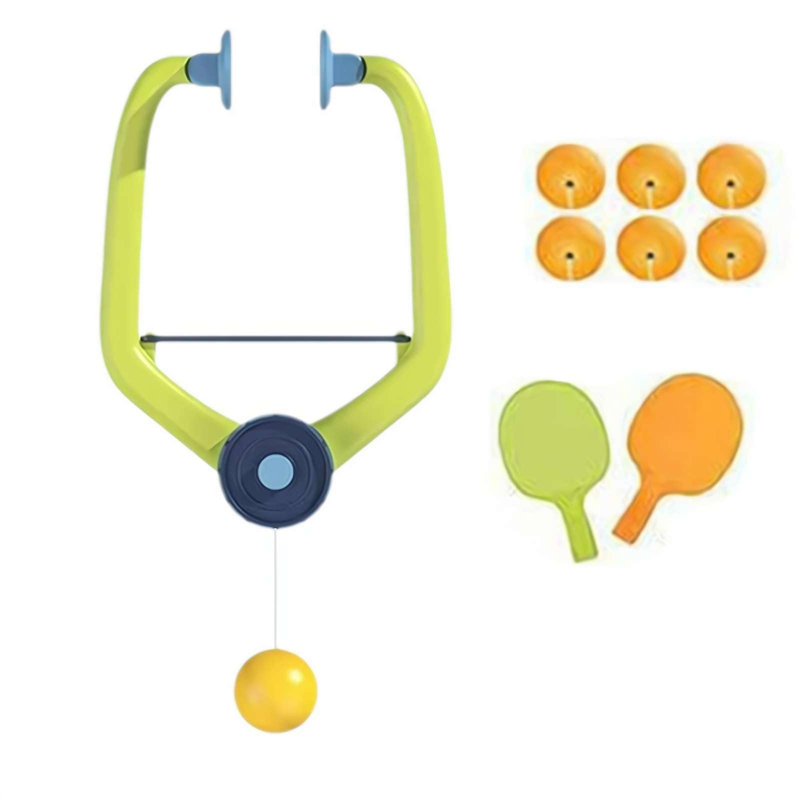 BOWTONG Door Ball Game Over The Door, Over The Door Ball, Adjustable Doorway Game Ball Trainer Door Jam Ball Starter Kit for Kids with Racket and Balls