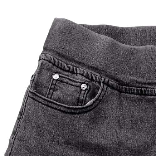 Jean baggy taille haute pour femme avec ceinture élastique et jambes larges - 6