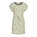 Produktbild JDY by ONLY Damen Viskose T-Shirt Kleid mit Taillenzug Blumen Muster weiss grün