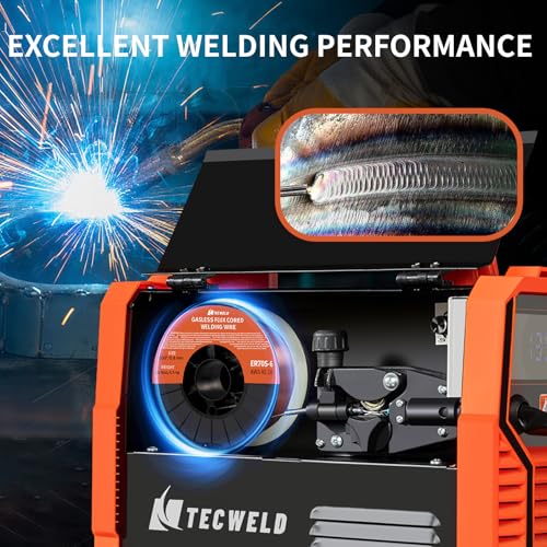 TECWELD Solid MIG Welding Wire ER70S-6 0.30 Inch 10LB Spool - Low Spatter Carbon Steel Gas Shielded Wire with High Feedability ABS Spool for All Position Welding by TECWELD - Used condition - Image 4