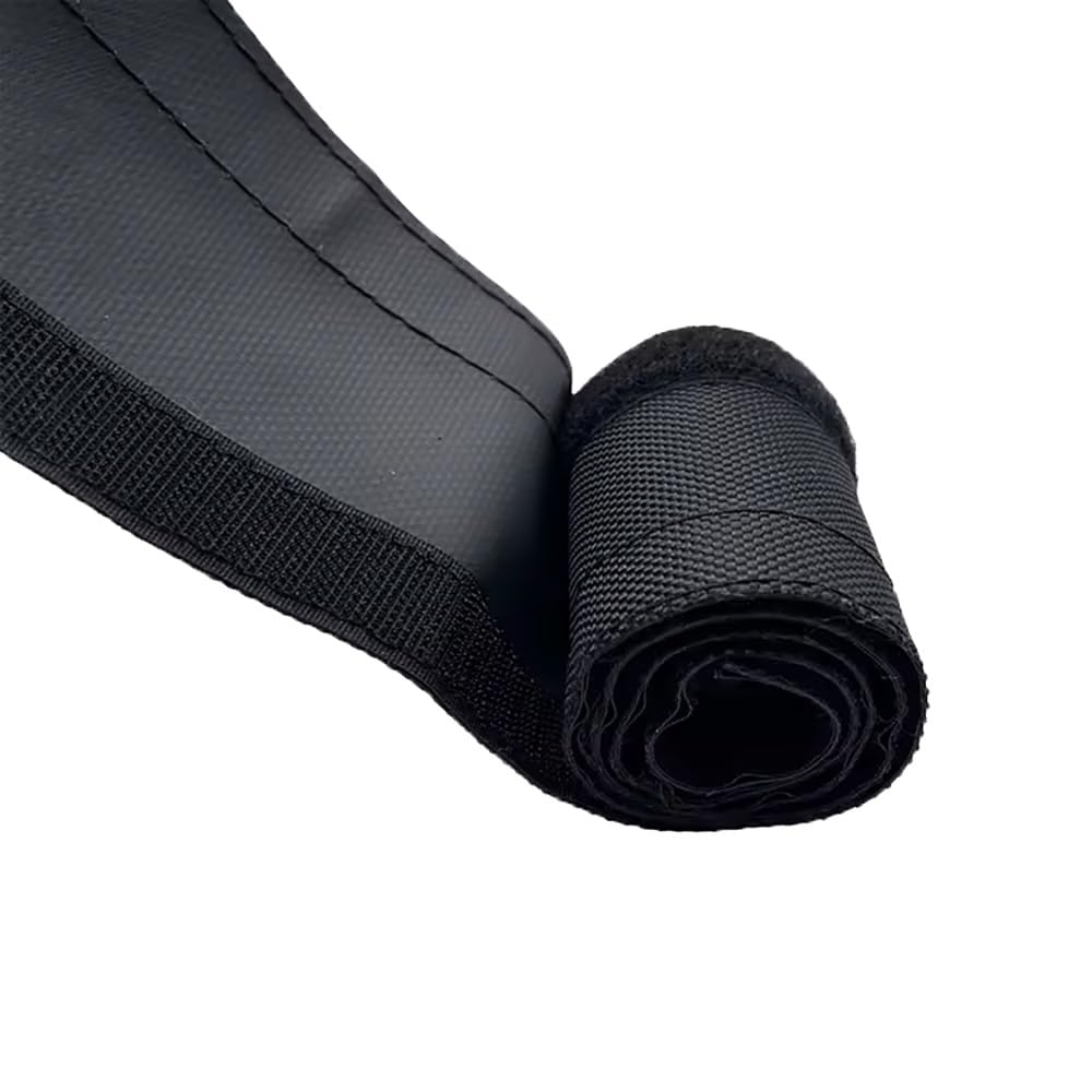 Tuleja Organizera Kabli Wielokrotnego Użytku 8 M (średnica Wewnętrzna 15–100 Mm) – Wodoodporna, Trudnopalna Osłona Z Nylonu Z PVC Z Haczykiem I Pętelką Do Użytku Domowego(ID 40mm)