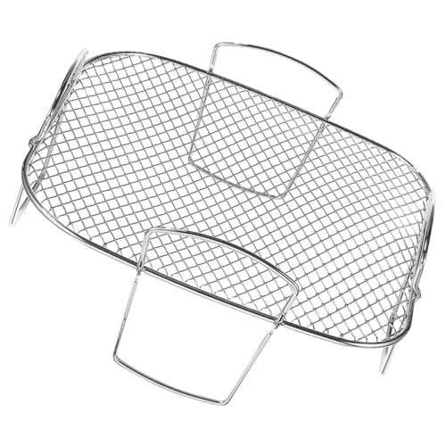 HAKIDZEL Rejilla Cesta Apilable de Acero Inoxidable Plata para Freidora de Aire para Cocinar Variedad de Platos, Accesorio Práctico para Horno y Freidora