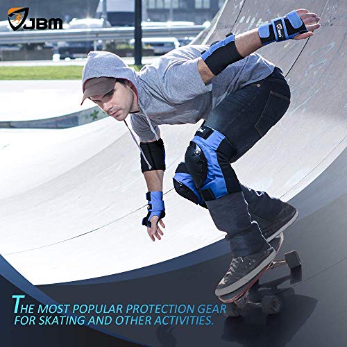 JBM Kids & Adults Knee Pads Elbow Pads Wrist Guards 3 In 1 Protective Gear Set for Multi Sports Skateboarding Inline… - Image 3