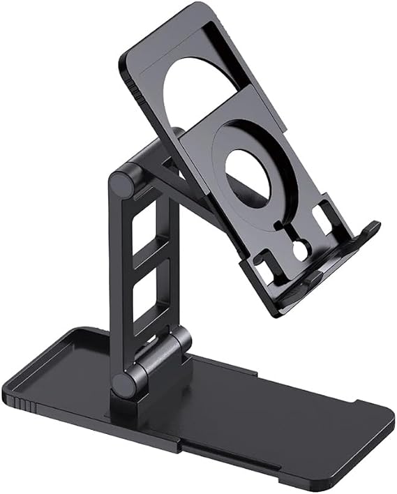 Coverzone Professional Angle Adjustable Business Model Class A Material Swivel Smartphone Stand Desktop Stand Foldable Cell Phone Phone Holder TC06