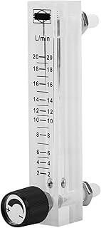 Kadimendium LZQ-7 Flowmeter 2-20LPM Flow Meter with Control Valve Oxygen Air Gas Regulator for Measuring Controlling