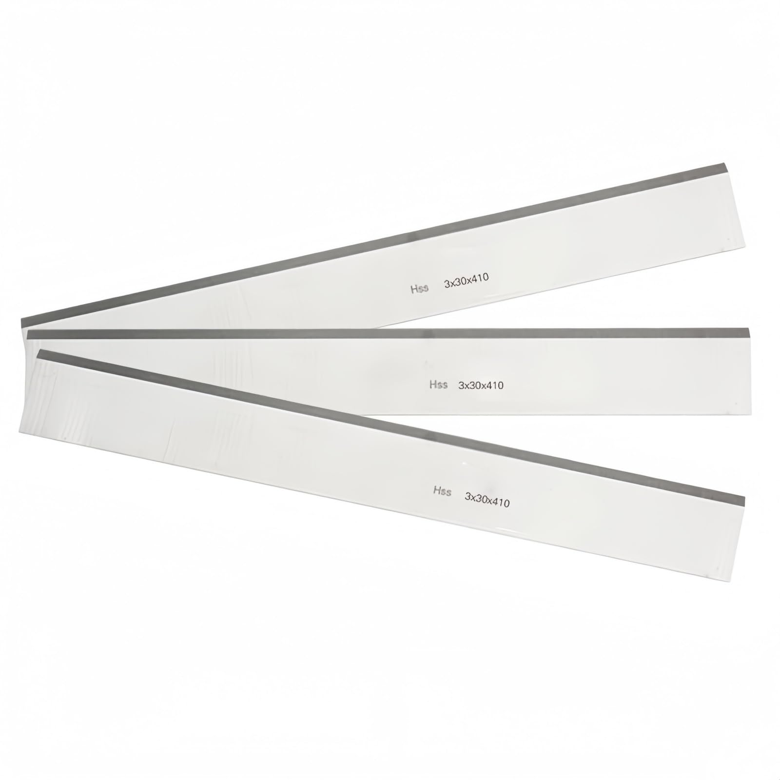 Cuchillas Cepillo HSS – 3×30×410mm Acero Rápido para Cepillo de Espesor – Cuchillas de Repuesto para Cepillo Eléctrico – 3 Pieza