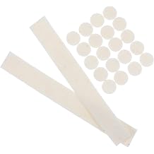 22pcs Beige Felt Saxophone Clarinet Key Pads and Mouthpiece Cushions for Noise Reduction and Soundproofing, round Self-adhesive Patches for Wind Instrument Players and Musicians