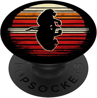 Mandrill Monkey Sunset Retro Style Safari Vintage 70s PopSockets Standard PopGrip