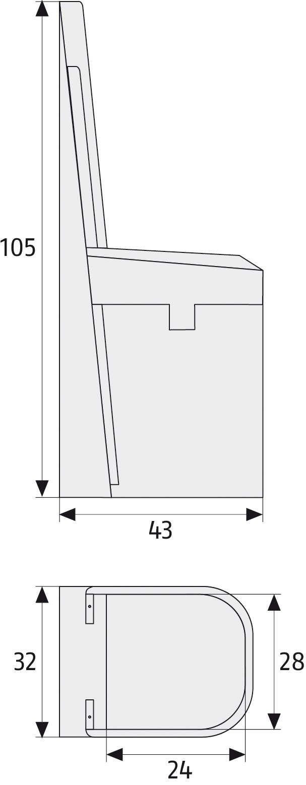 ABUS 039167 BS84 W SB - Modulo di sicurezza per porta a sollevamento