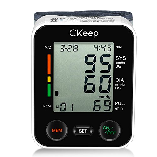 CKeep Automatic Wrist Blood Pressure Monitor with Large Display Screen and High Accuracy Reading Property,Box and Batteries Included - Thumbnail 5
