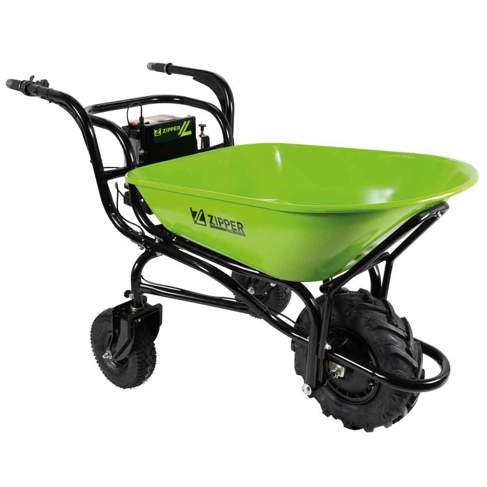 Zipper Profi Elektro Akku Schubkarre Motorschubkarre Minidumper ZI-EWB150-100L