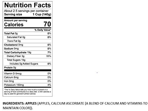 Sliced Red Apples, 14 oz