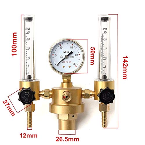 Argon CO2 Gauge Pressure Regulator Mig Tig Flow Meter Control Valve