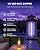 CXRUY Electric Bug Zapper Outdoor, Mosquito Killer Lamp, Hanging Waterproof Insect Zapper Fly Trap for Indoor Outdoor Patio Garage