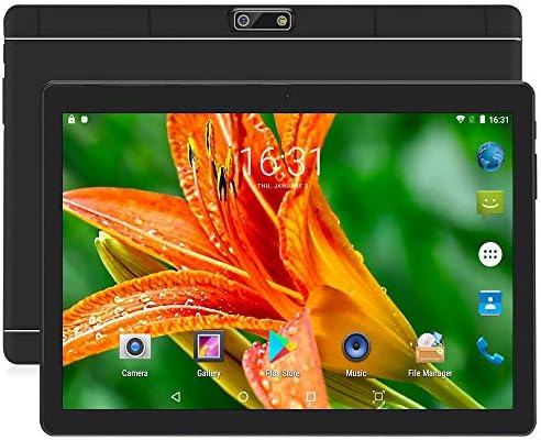 7 inch Tablet Google Android 8.0 Quad Core 1024x600 Dual Camera Wi-Fi Bluetooth 1GB/8GB Play Store Netfilix Skype 3D Game Supported GMS Certified (Black)