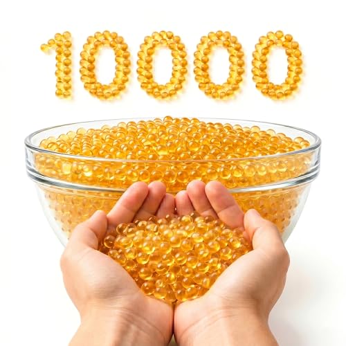 Image of Verat 1 Packet Gel Water Balls /Water Beads /Refill Water Bead /Gel Blaster Ammo /Water Balls for Gun /Gel Balls for Kids /Gel Blaster Balls in Bottle /7-8mm Non-Toxic Water Beads Gel Guns(10000 Orange)
