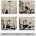 Imagen de HOMCOM Banco de Musculación Banco de Pesas Multifuncional Ajustable en 6 Niveles para Entrenamiento de Cuerpo Completo en Gimnasio Hogar Carga 150 kg 180x134x200 cm Plata y Negro