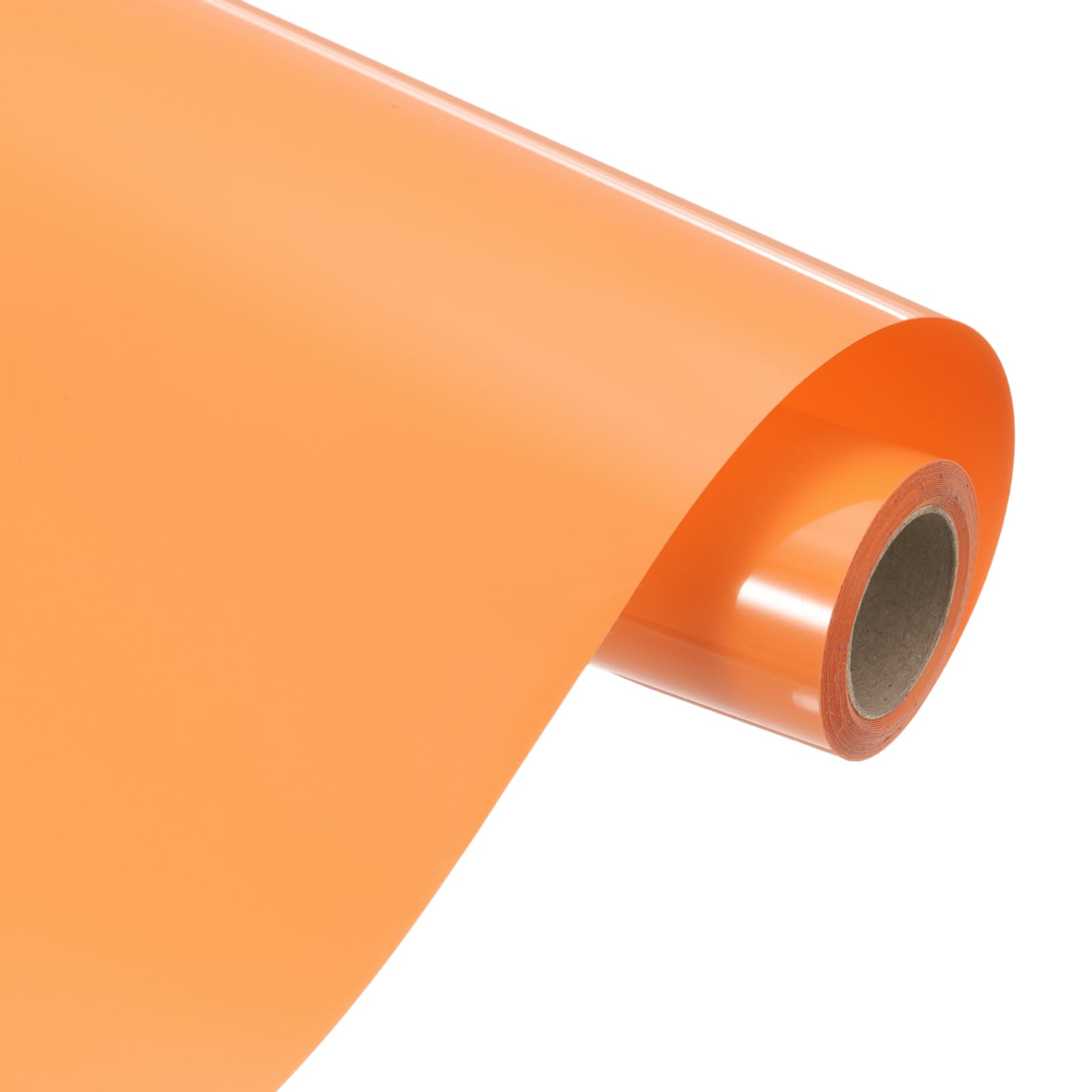 sourcing map Heat Transfer Vinyl Roll, 12" x 3.3ft HTV Iron on Transfer Vinyl for T-Shirts Craft Cutter Cutting Machine, Easy to Cut and Weed (Orange Red)