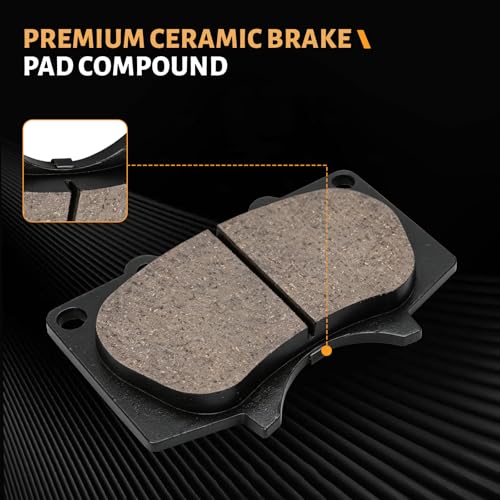 Image of D976 Front Ceramic Brake Pads Fit For Toyota Tacoma 2005-2023,4Runner 2003-2023,FJ Cruiser 2007-2014,Sequoia 2001-2007,For Lexus GX460 2010-2023,GX470 2003-2009
