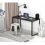 SHW Mission Home Office 48-Inch Computer Desk, Black - Image 2