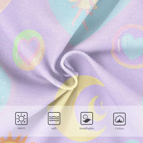 GuoChe Organic Cotton Panties Stretchy Triangle Panties Briefs Underwear for Young Girls in Sizes 2T,3T, 4T, 5T, 6Y and 8Y3