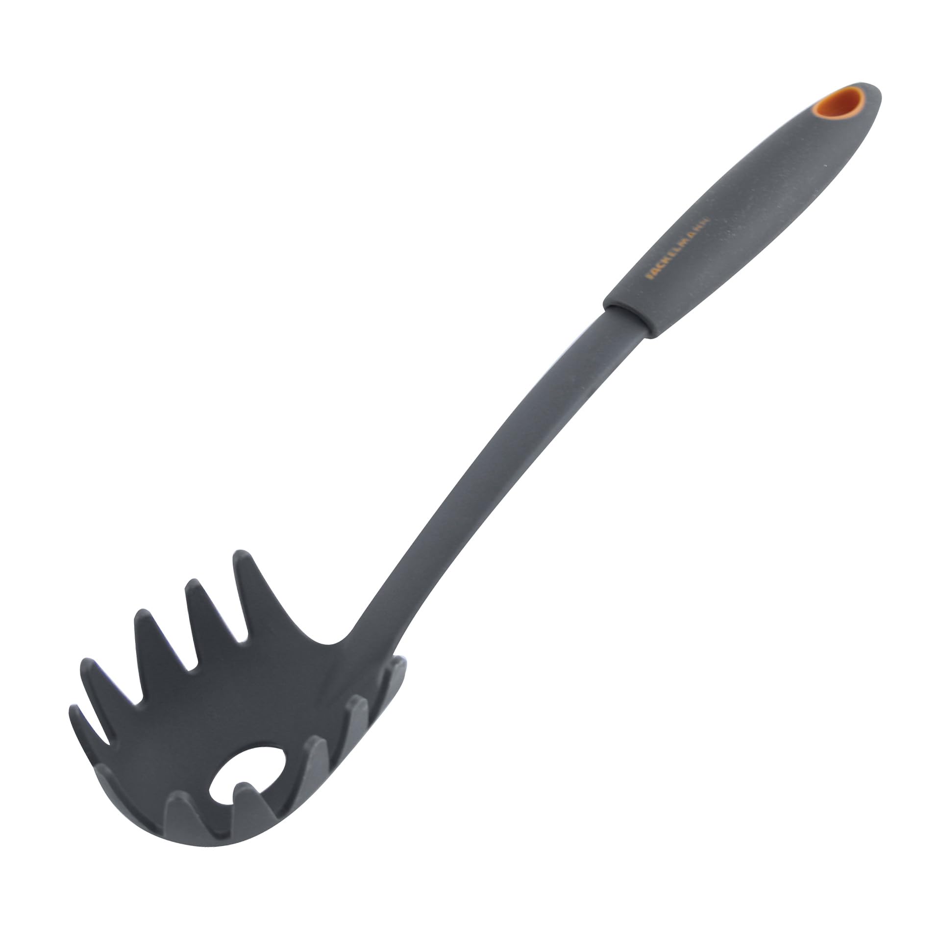 Fackelmann Linea Cucchiaio Servispaghetti Nylon Manico Soft Touch Arancio Nero 1 Pezzo