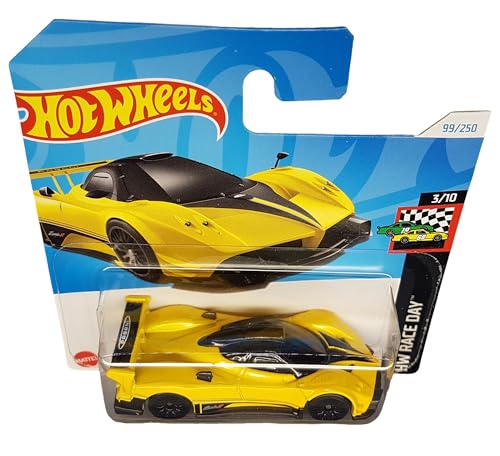 Hot Wheels Pagani Zonda R 1:64 Carro Amarillo Mattel miniatura 2
