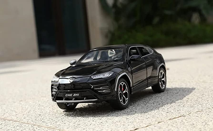 Image of 1 /24 Lamborghini Urus Model Car with Box, Zinc Alloy Pull Back Toy car with Sound and Light for Kids Boy Girl Gift?Colors as Per Stock? (Lamborghini Urus 1:24)