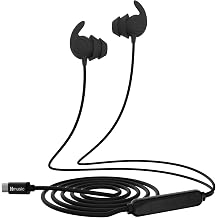 Hmusic Wired Sleep Earbuds for Side Sleepers, USB-C, Black
