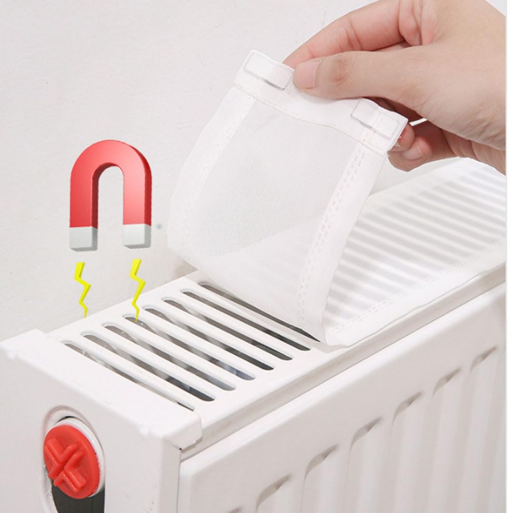 Cache-poussière pour radiateur - Fixation magnétique - Bloque la poussière et les débris - Tissu résistant aux rayures - 80 cm