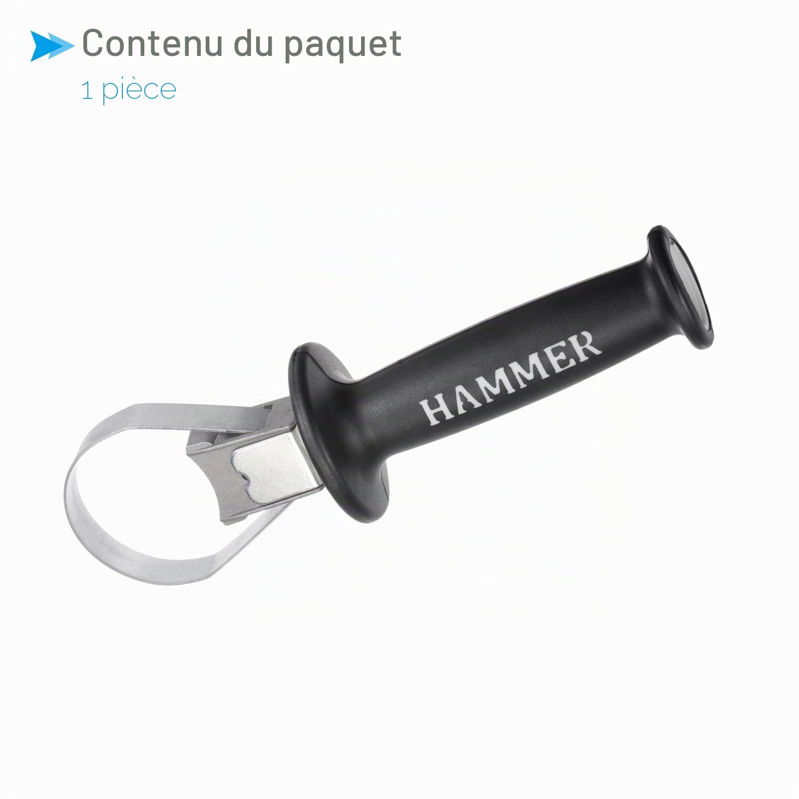 Poignée Auxiliaire Creuse pour Marteau Électrique, Poignée Latérale de Perceuse à Percussion de 60-65 mm - (Applications : pour 26 Marteaux Électriques)