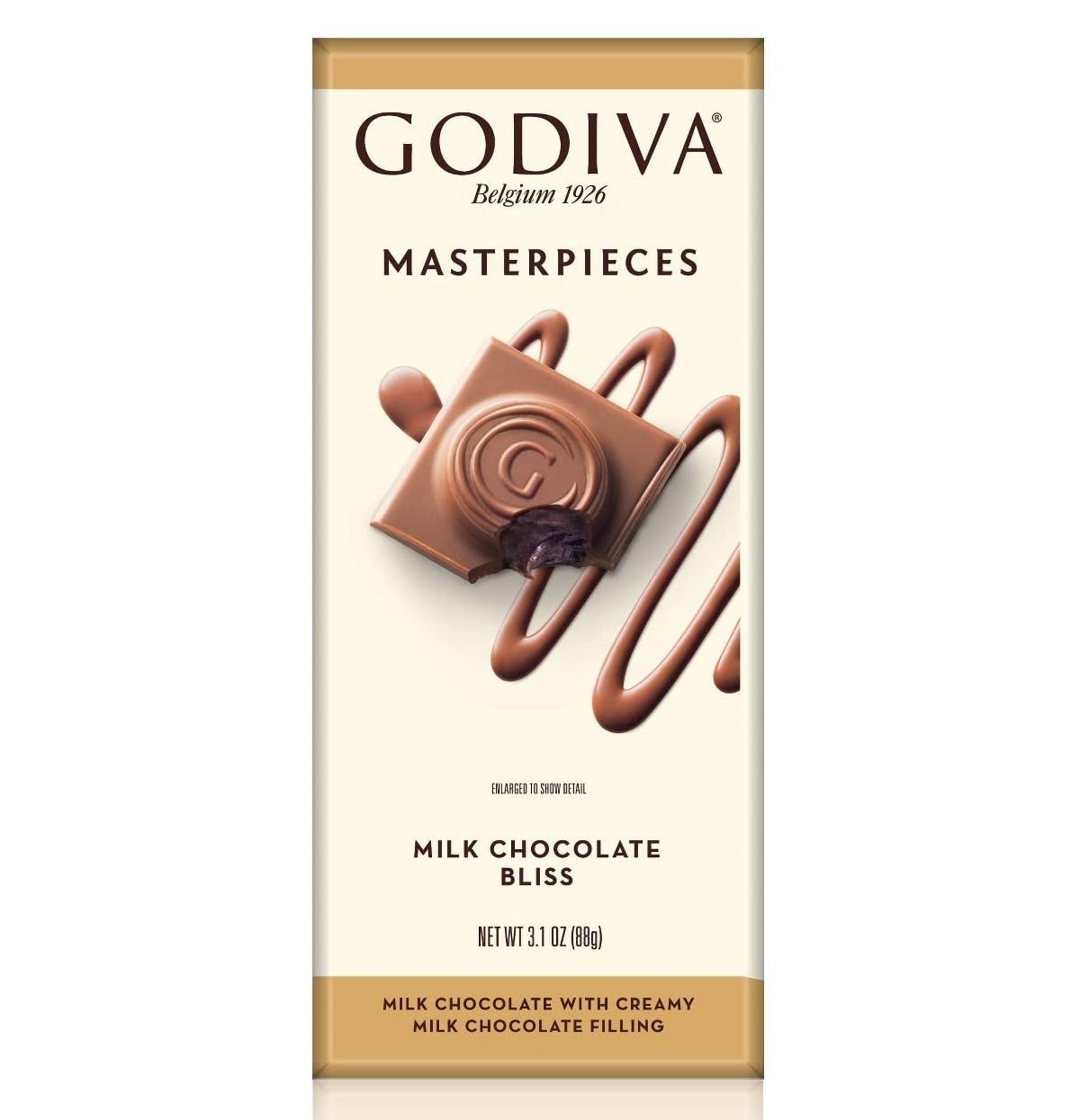 See full amazon price history chart for Godivas Masterpieces Milk Chocolate Bliss With Creamy Ganache Smooth And Delicious Bar 88gm Godivas Masterpieces Milk Chocolate Bliss With Creamy Ganache Smooth And Delicious Bar 88gm (B0CNWF7MK3) Amazon Price History, Amazon Price Tracker