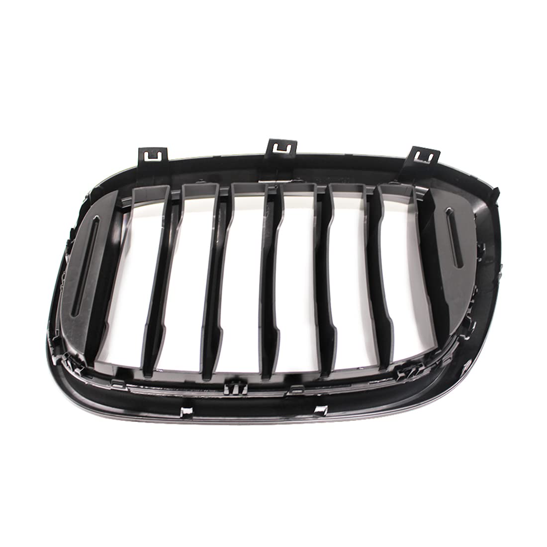 2 piezas de malla de coche negro brillante rejillas de carreras de una sola línea capó delantero parrilla de riñón para BMW X3 G01 X4 G02 2018 2019 2020