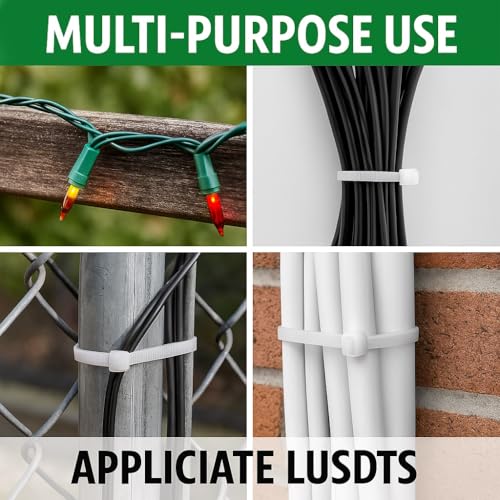 NXVX 18 Inch Heavy Duty Nylon Zip Ties – 100PCS White Cable Ties for Home, Garden, Industrial & Automotive Use - Image 6