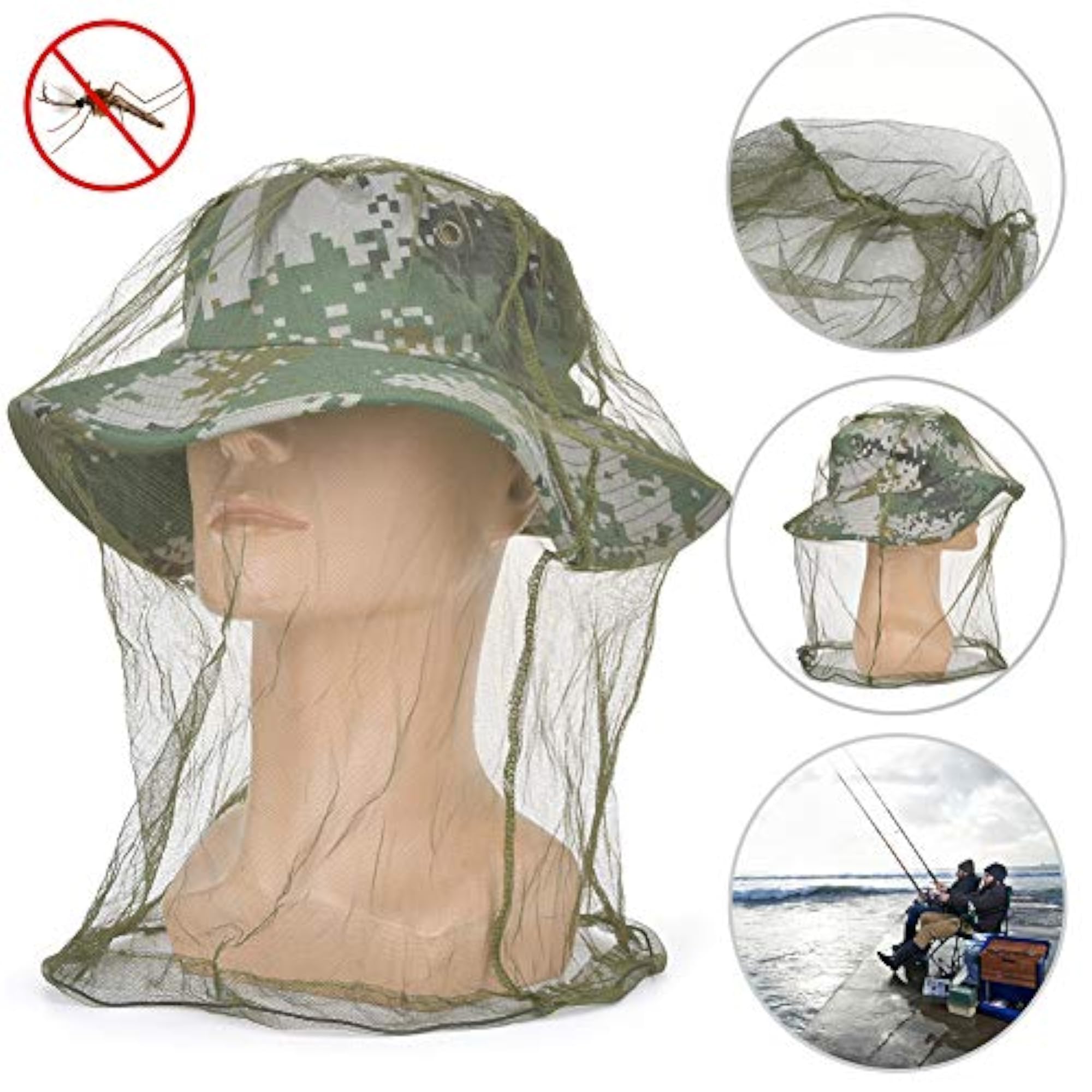 Breathable Outdoor Fishing Hat with Storage Bag