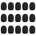 Kesote Set di 15 Coperture di Mini Microfono Nera Copertura di Spugna, Mini Dimensione