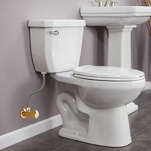 Miniatura 7 de Válvula de parada angular de 12 pulgada nominal (58 pulgadas de diámetro) Comp x 38 pulgadas OD Comp 14 de vuelta Válvula de ángulo de latón cromado