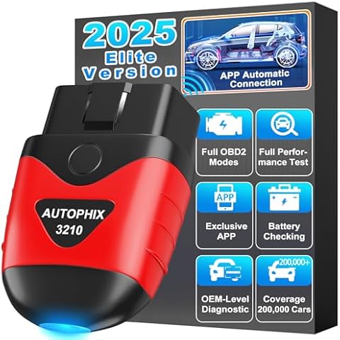 AUTOPHIX 3210 Bluetooth OBD2 Scanner Enhanced Wireless Car Code Readers Auto Scan Tools Diagnostic Scanner with Battery Performance Test Check Engine Light Exclusive APP for iPhone, iPad & Android Cover