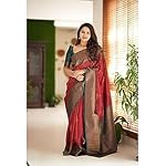 C-J-Enterprise-Womens-Kanchipuram-Art-Silk-Saree-With-Blouse-Piece