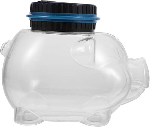 Toyvian Alcancía Contenedor de juguete Contenedores de plástico transparente Contenedores de plástico para ir contenedores Olla de ahorro digital