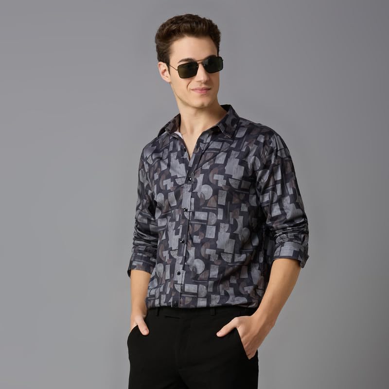 Image of MARK & ALBERT Men's Slim Fit Cotton Formal Shirt