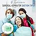 100 Large Dental Surgical Aspirator Aspirating Green Suction Tips, 1 4 Inch Diameter, 4 Bags of 25